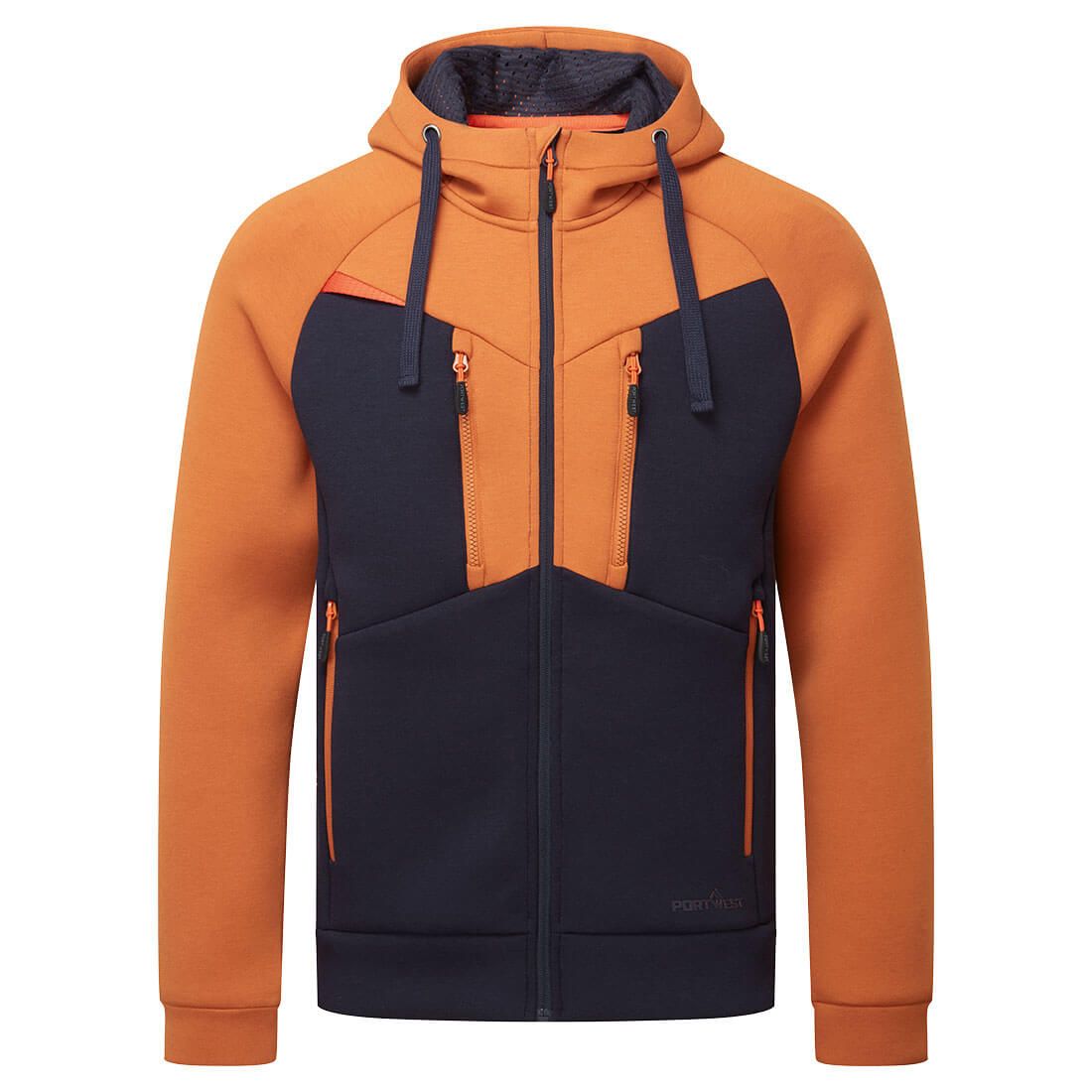 DX4 Zipped Hoodie , L, R, Rust