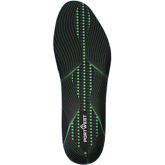 Gel Cushion & Arch Support Insole, L, , Black/Green