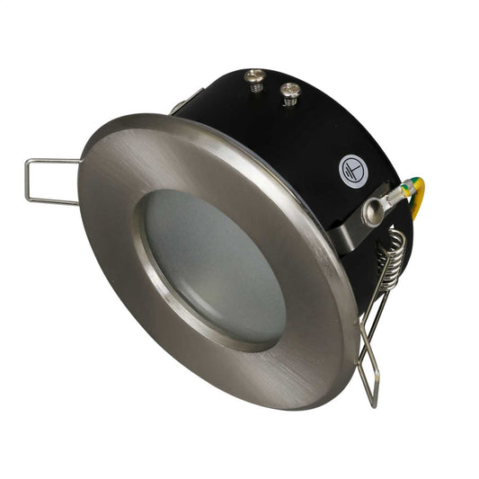 Robus 50W GU10 Shower Downlight Brushed Chrome
