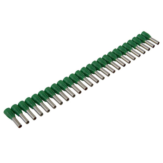 Legrand 6mm Single Ferrules in Strips Green (Pack of 250)