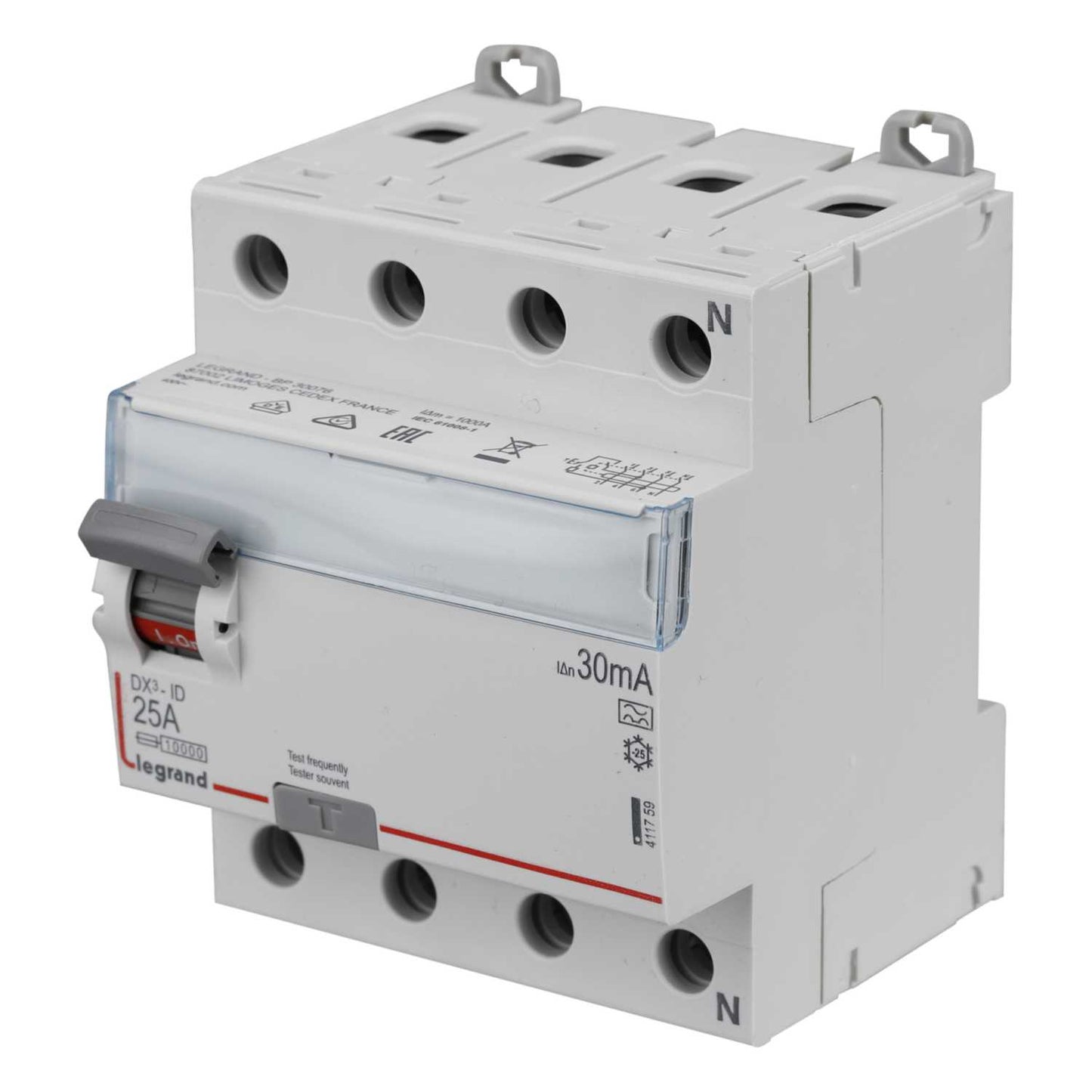 Legrand 25A 4 Pole 30mA Type A RCD
