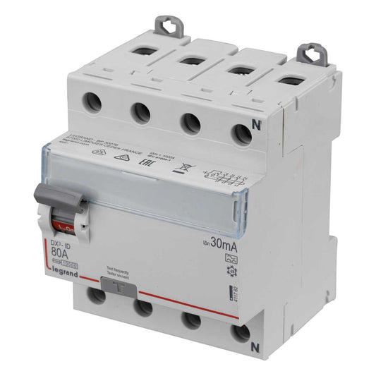 Legrand 80A 4 Pole 30mA Type A RCD