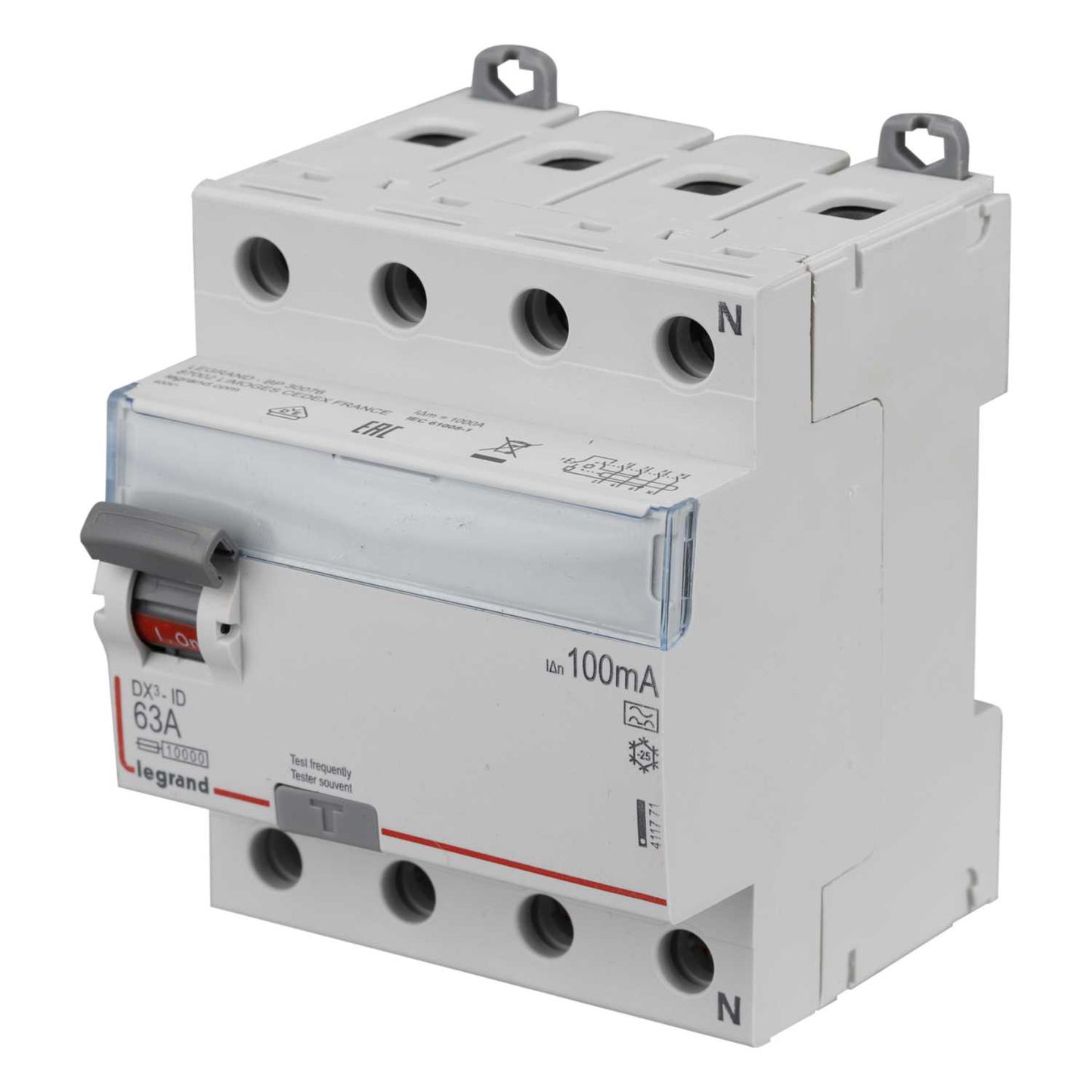 Legrand 63A 4 Pole 100mA Type A RCD
