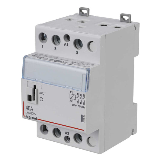 Legrand CX³ 40A 3 Pole Contactor 230V Coil and Handle 3 NO Contacts