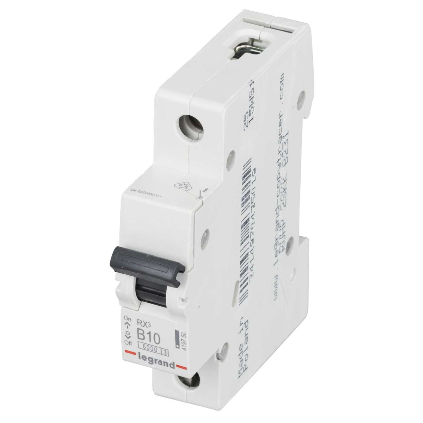 Legrand 10A Single Pole 6kA B Curve MCB