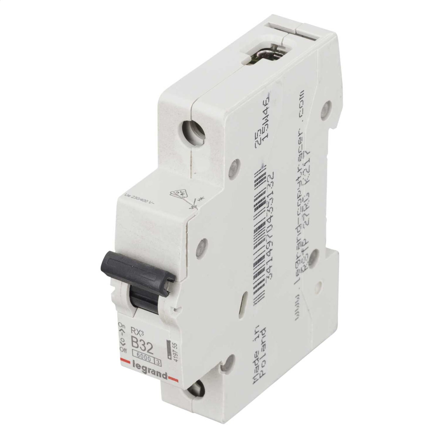 Legrand 32A Single Pole 6kA B Curve MCB