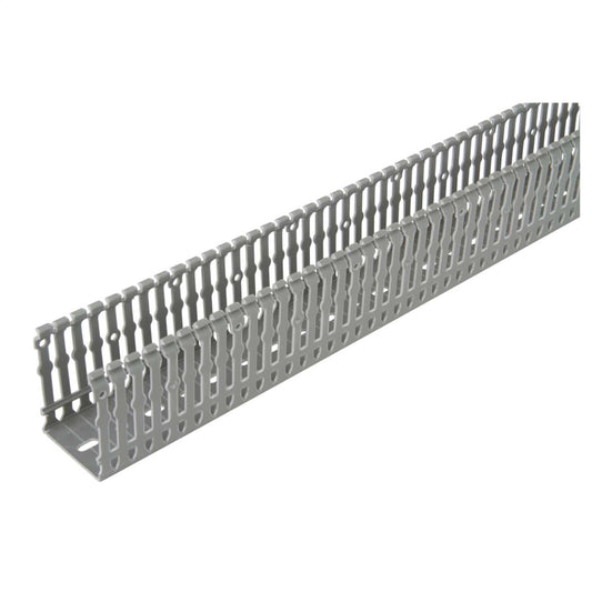60mm x 80mm Open Slotted Panel Trunking (2m Length)