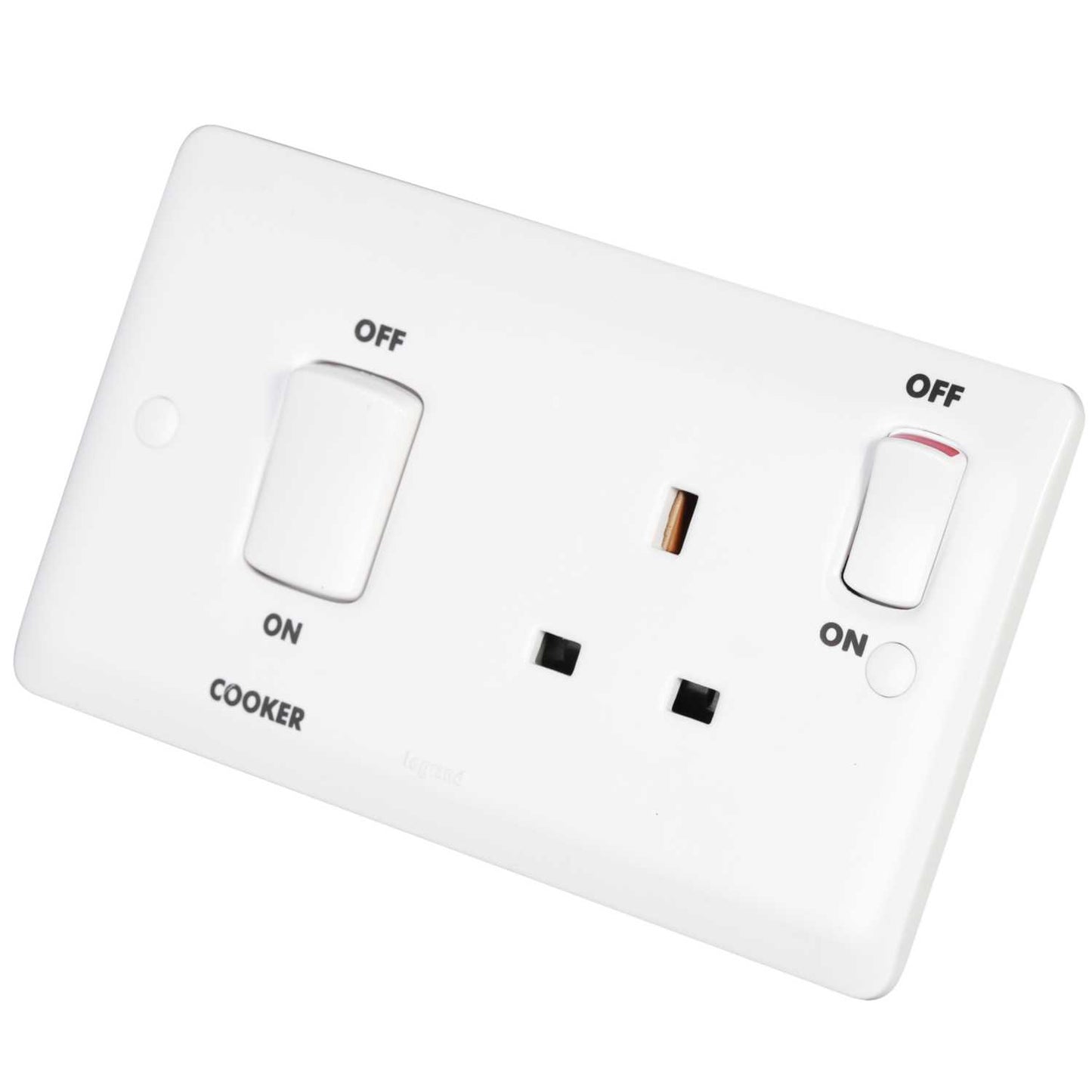 Legrand 45A DP Cooker Control Unit with Neon White