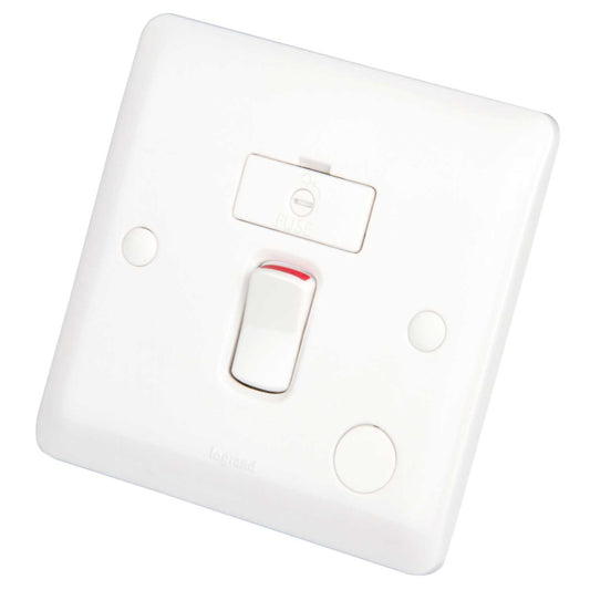 Legrand 13A DP Switched Fused Spur with Flex Outlet White