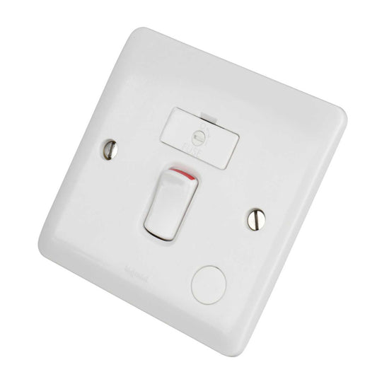 Legrand 13A DP Switched Fused Spur with Neon and Flex Outlet White