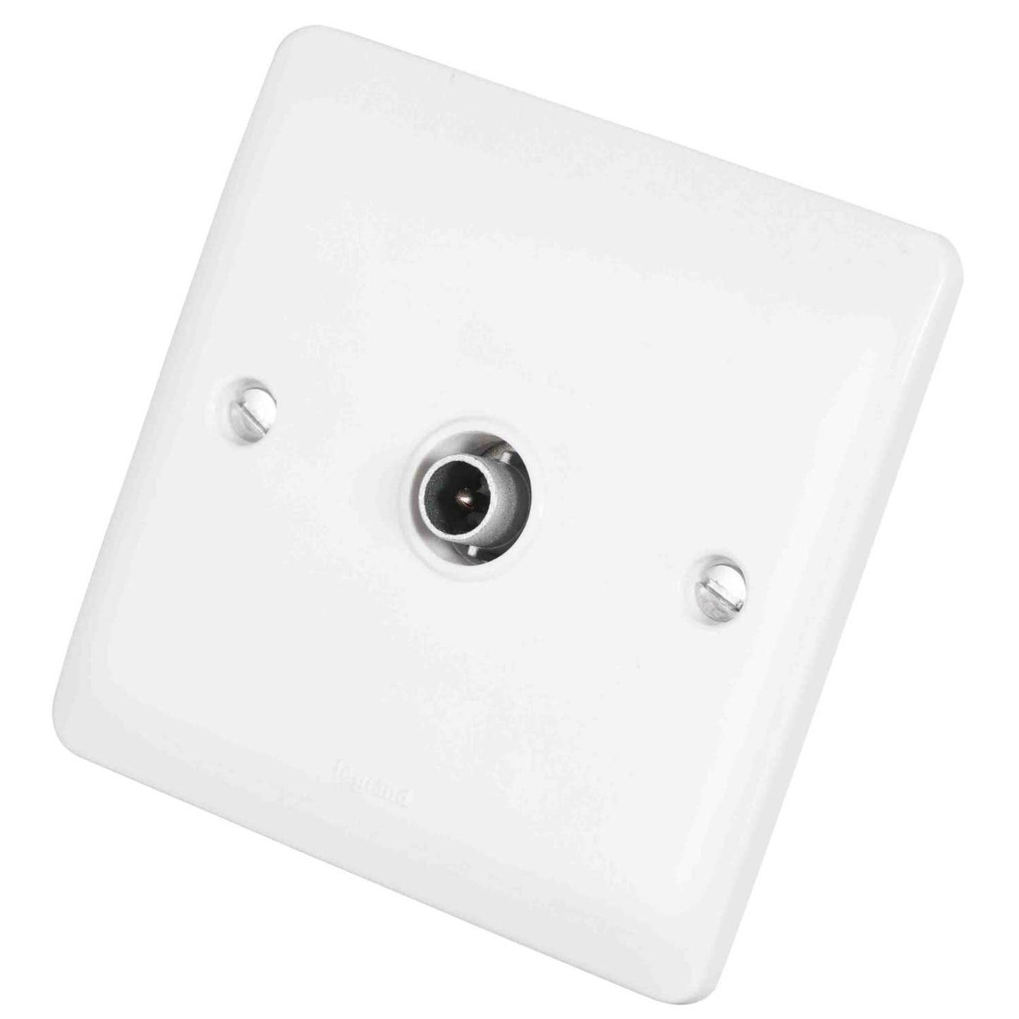 Legrand 1 Gang Single Non Isolated Coaxial Socket White