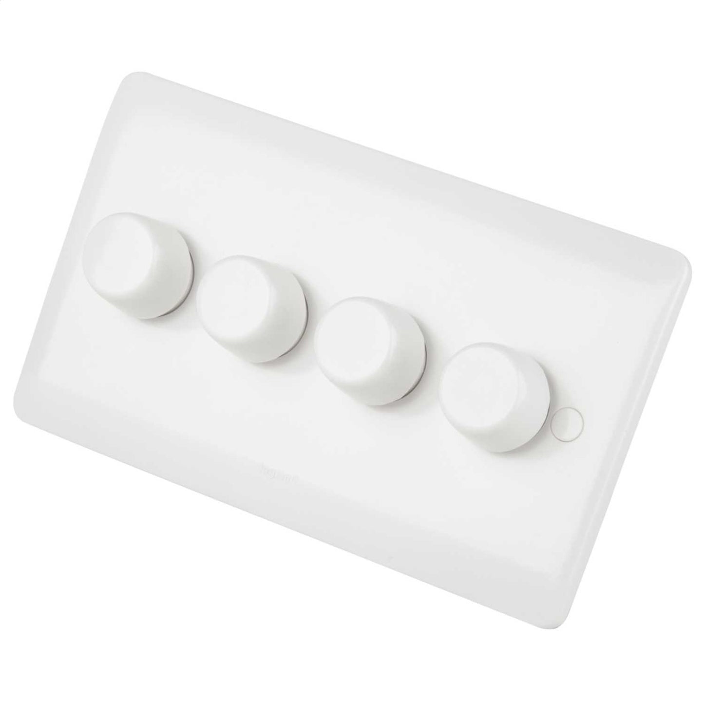Legrand 400W 4 Gang 2 Way Rotary Dimmer White