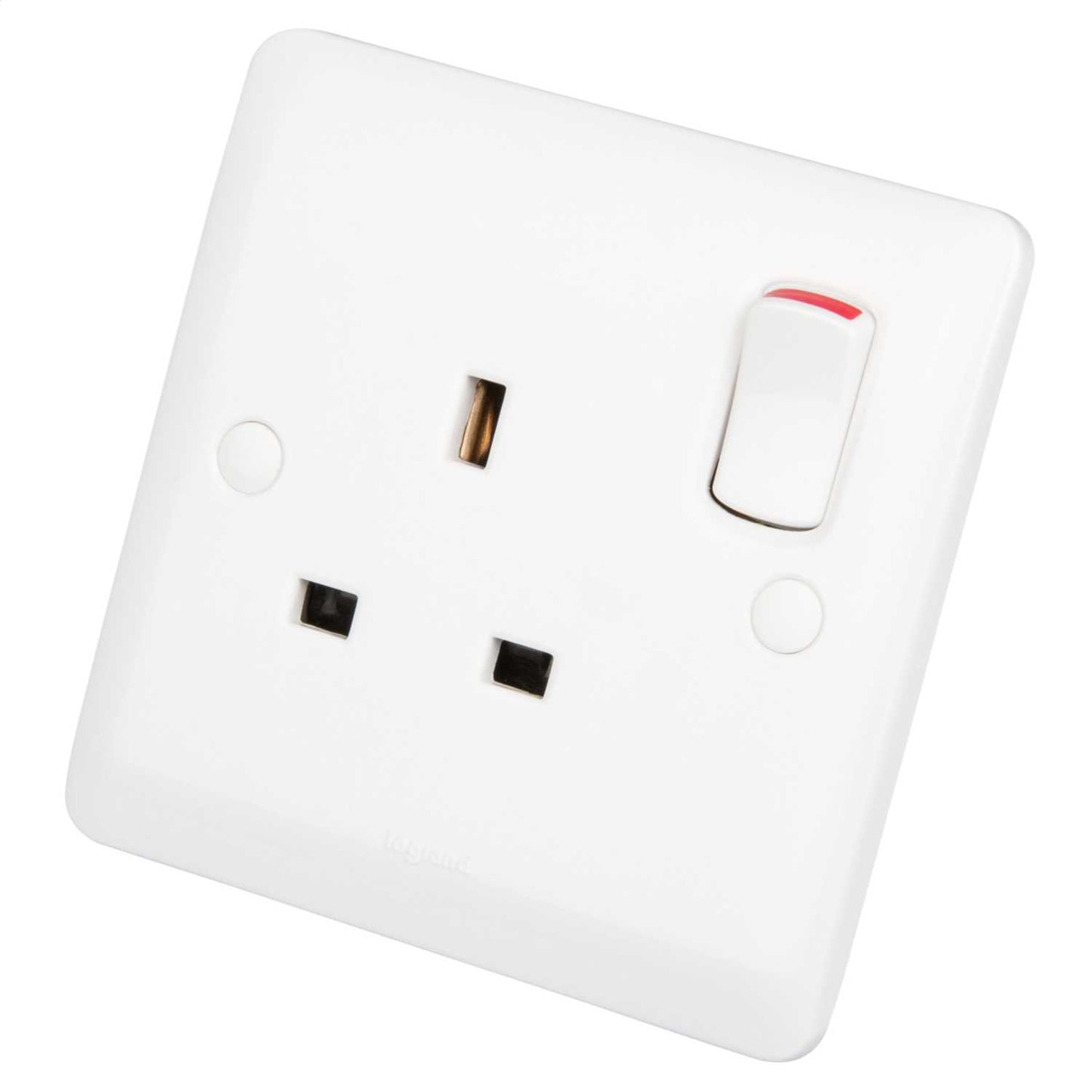 Legrand 13A DP 1 Gang Switched Socket White