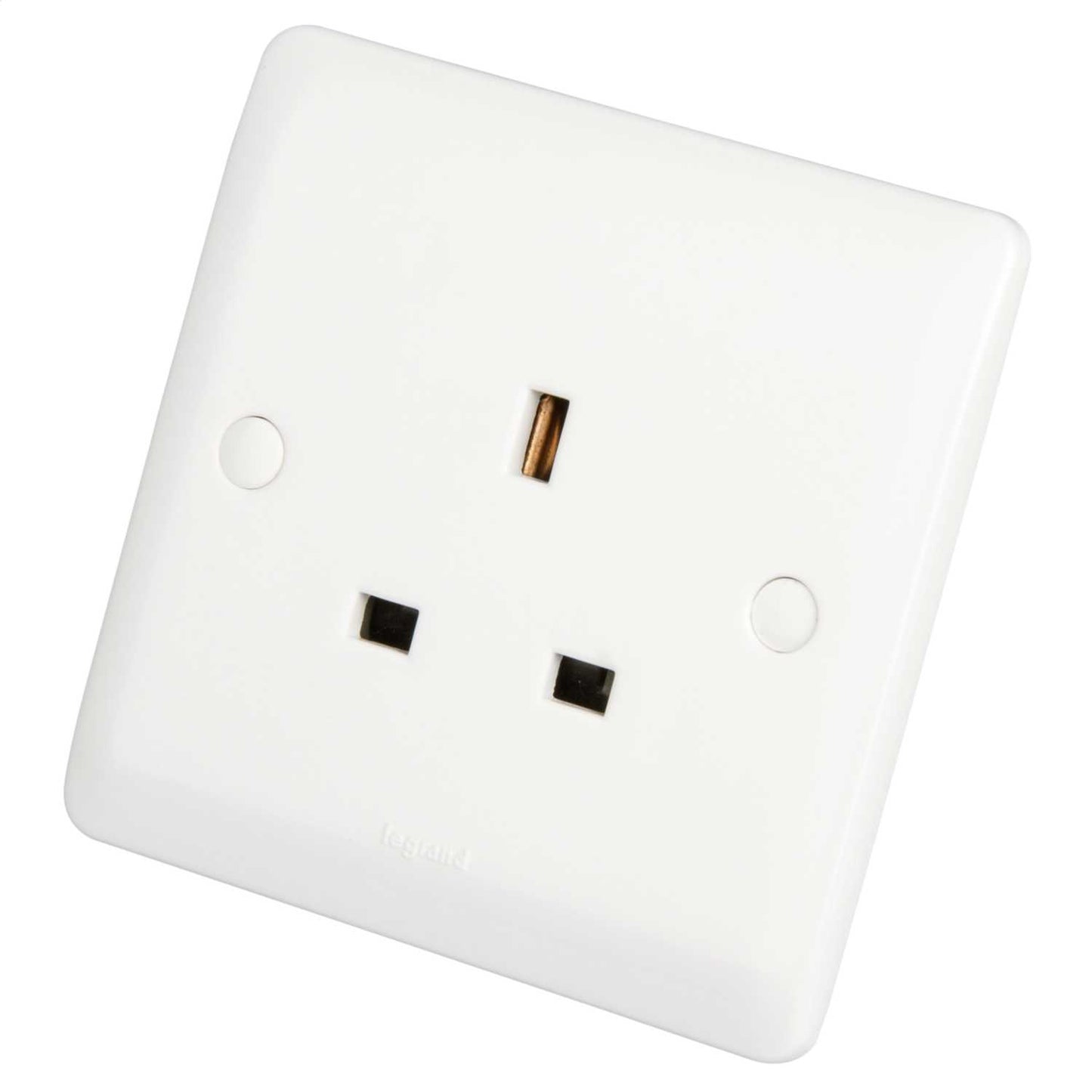 Legrand 13A 1 Gang Unswitched Socket White