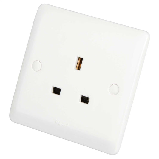 Legrand 13A 1 Gang Unswitched Socket White