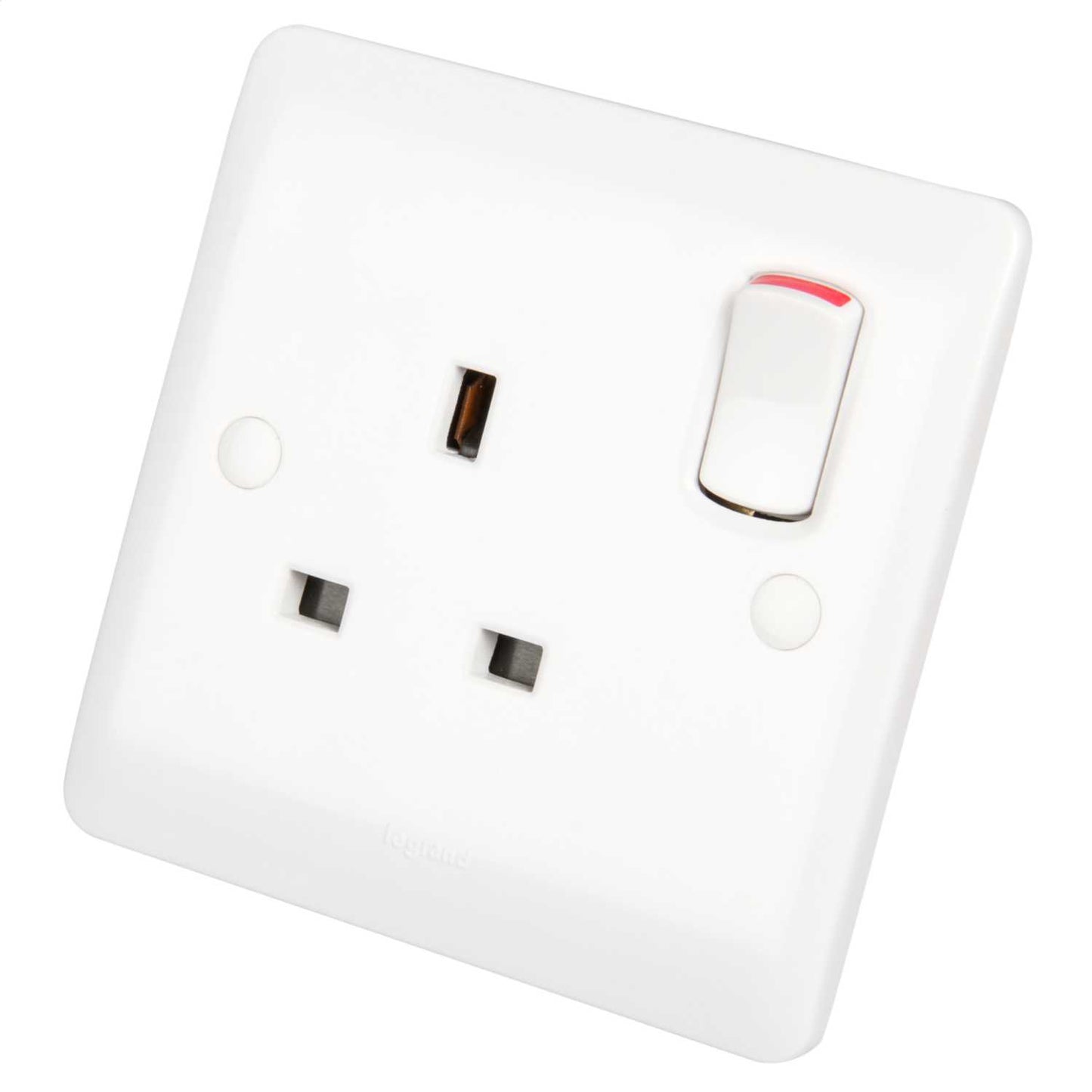 Legrand 13A 1 Gang Switched Socket White