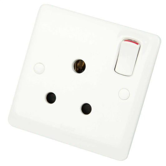Legrand 15A 1 Gang Switched Socket White