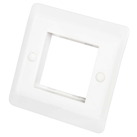 Legrand 1 Gang 2 Module Arteor Front Plate White