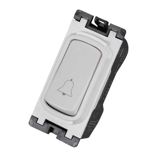 Legrand 10A Single Pole 2 Way Retractive Grid Switch marked Bell