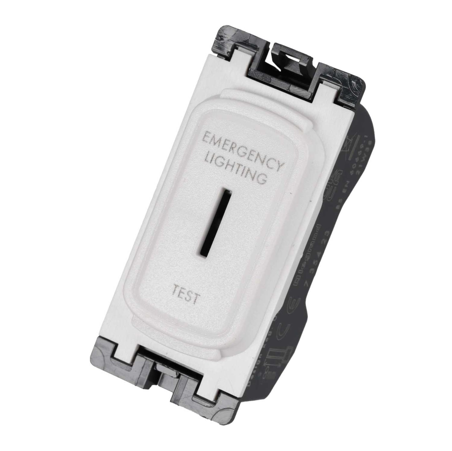 Legrand 20A Double Pole Key Grid Switch marked Emergency Light Test