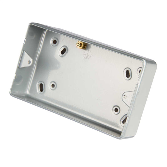 Legrand 2 Gang Surface Mounting Metal Back Box without Knockouts