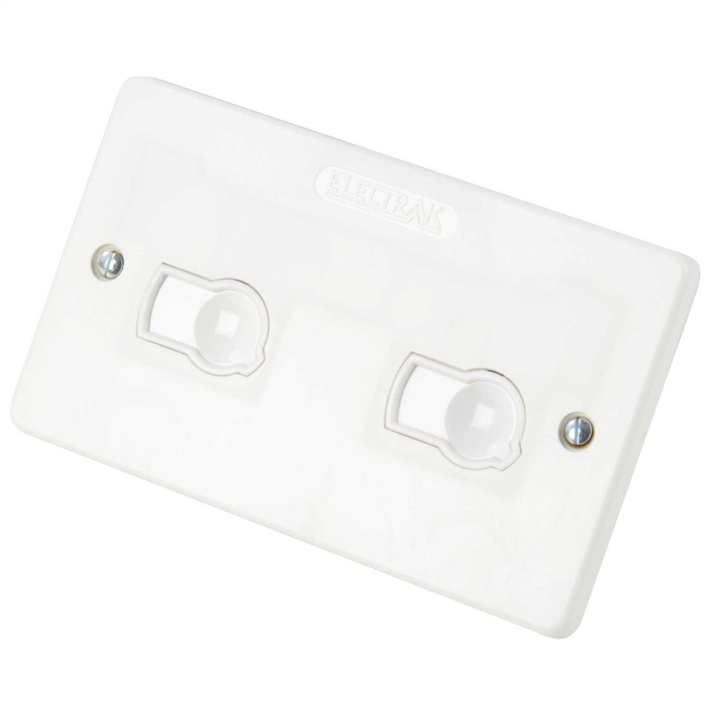 Legrand Electrak 13A 2 Gang Unswitched Socket White
