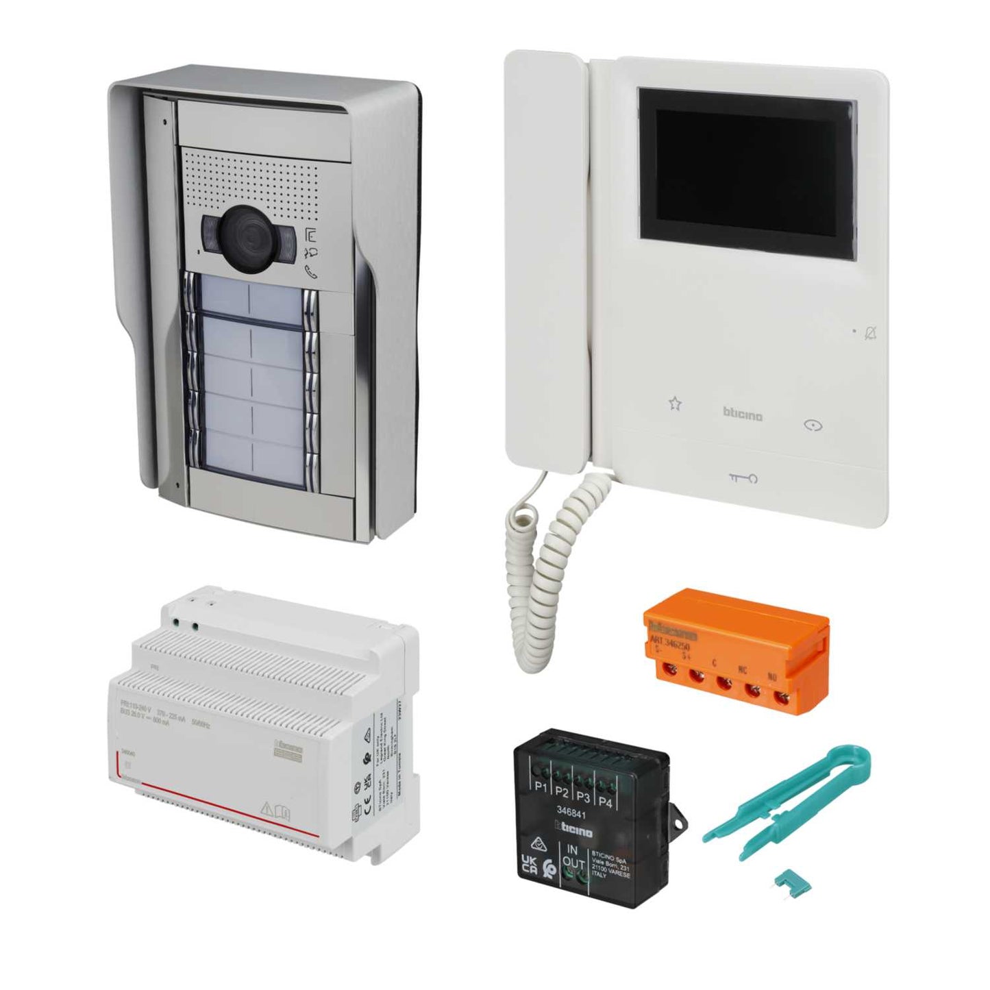 Bticino Legrand 10 Way 2 Wire Video Door Entry Kit