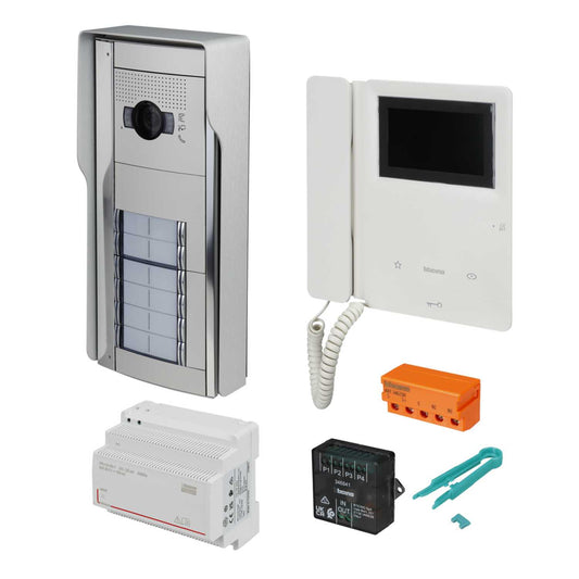 Bticino Legrand 12 Way 2 Wire Video Door Entry Kit
