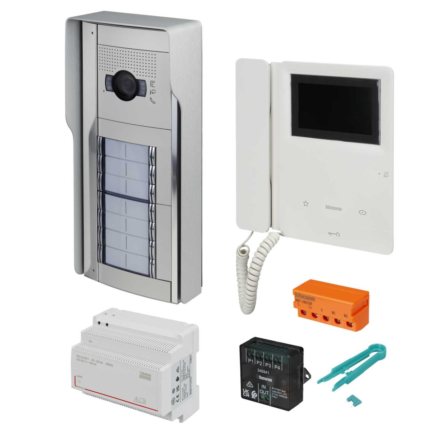 Bticino Legrand 14 Way 2 Wire Video Door Entry Kit