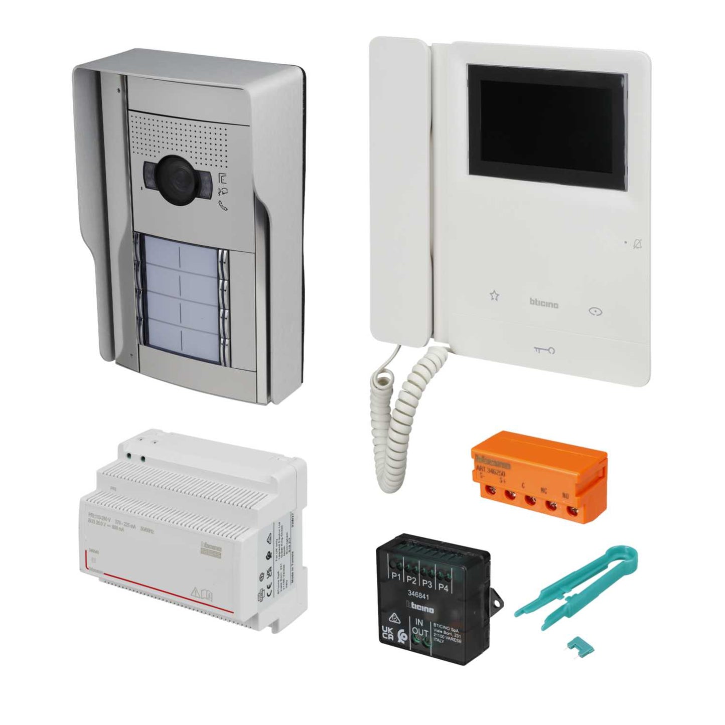 Bticino Legrand 8 Way 2 Wire Video Door Entry Kit
