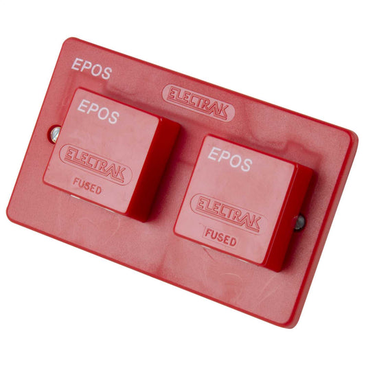 Legrand Epos Pack of Unswitched Red Double Socket and 2 x 5A Fused Plugs
