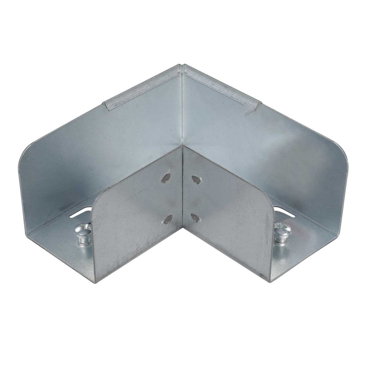50mm x 50mm 90° Top Lid Bend for Lighting Trunking (Sold in 1's)