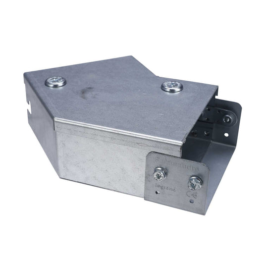 100mm x 50mm 45° Top Lid Bend for Steel Trunking IPX4 (Sold in 1's)