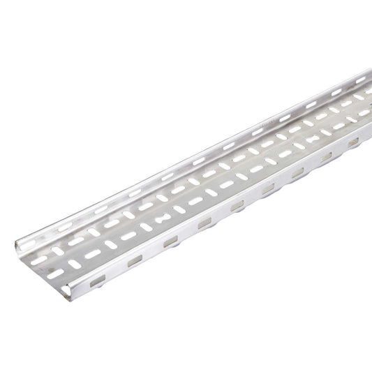 Legrand Swifts 100mm Stainless Steel Return Flange Medium Duty Cable Tray 25mm Deep (3m Length)
