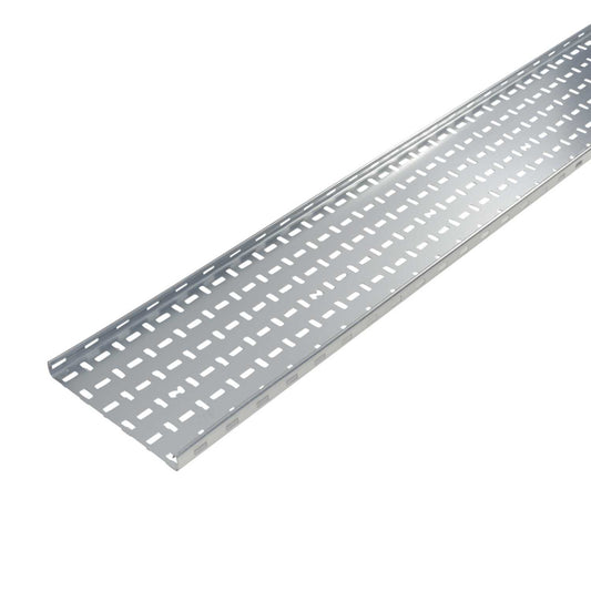 Legrand Swifts 225mm Zinc Magnesium Return Flange Medium Duty Cable Tray 25mm Deep (3m Length)