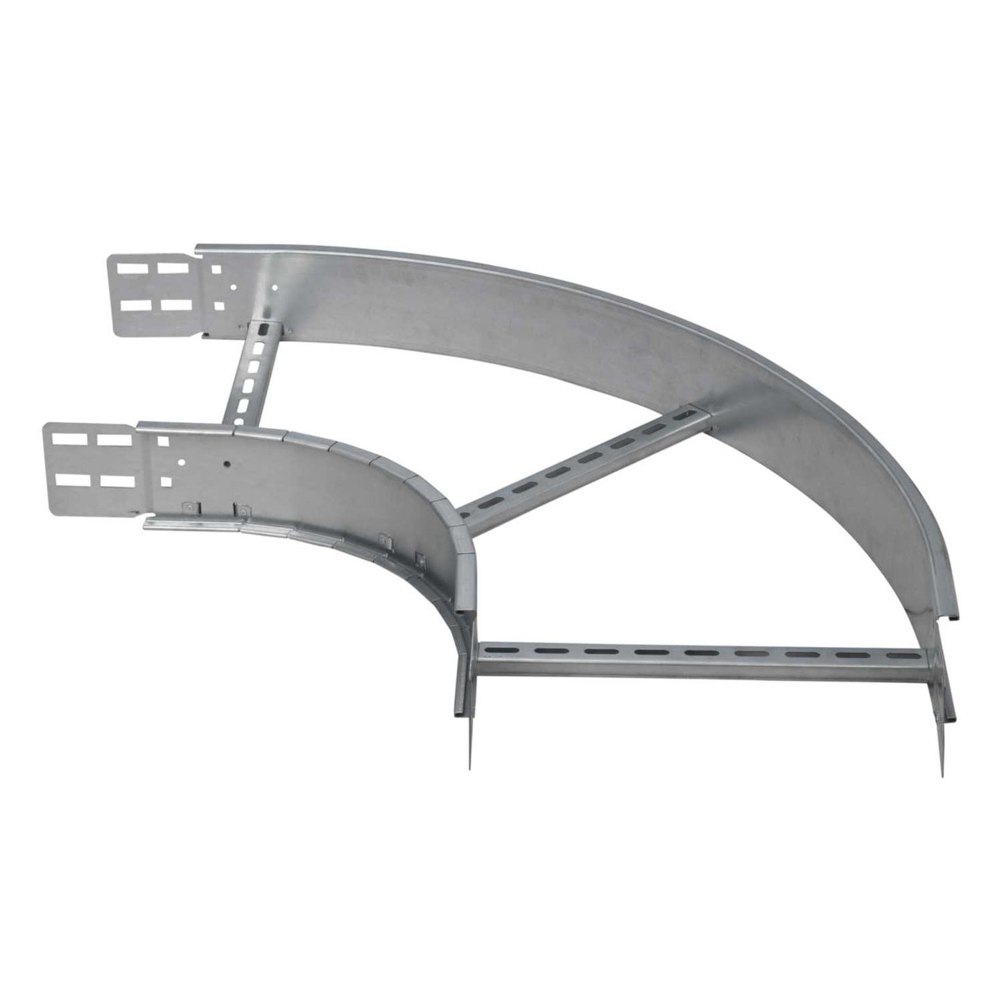 450mm Pre-Galv 90º Flat Bend for Heavy Duty Cable Ladder (Sold in 1's)