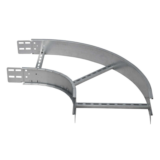 450mm Pre-Galv 90º Flat Bend for Heavy Duty Cable Ladder (Sold in 1's)