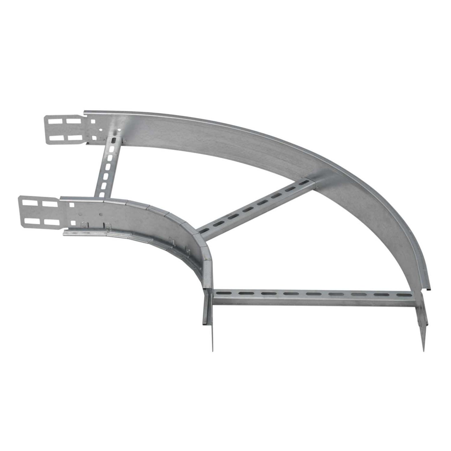 450mm Pre-Galv 90º Flat Bend for Medium Duty Cable Ladder (Sold in 1's)