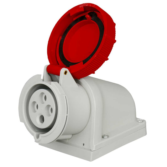Lewden 32A 3P+E 400V Wall Mounted Socket IP67