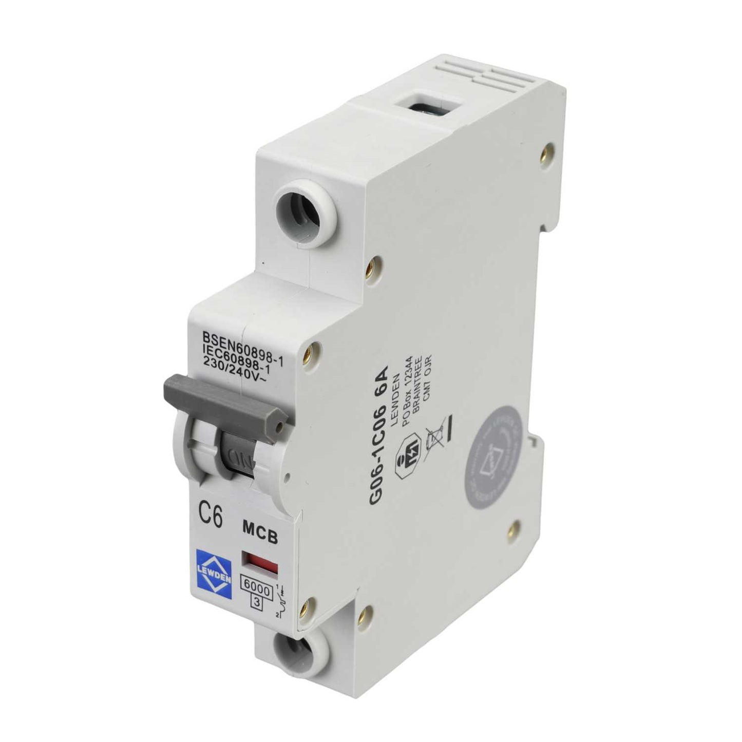Lewden 6A Single Pole 6kA C Curve MCB