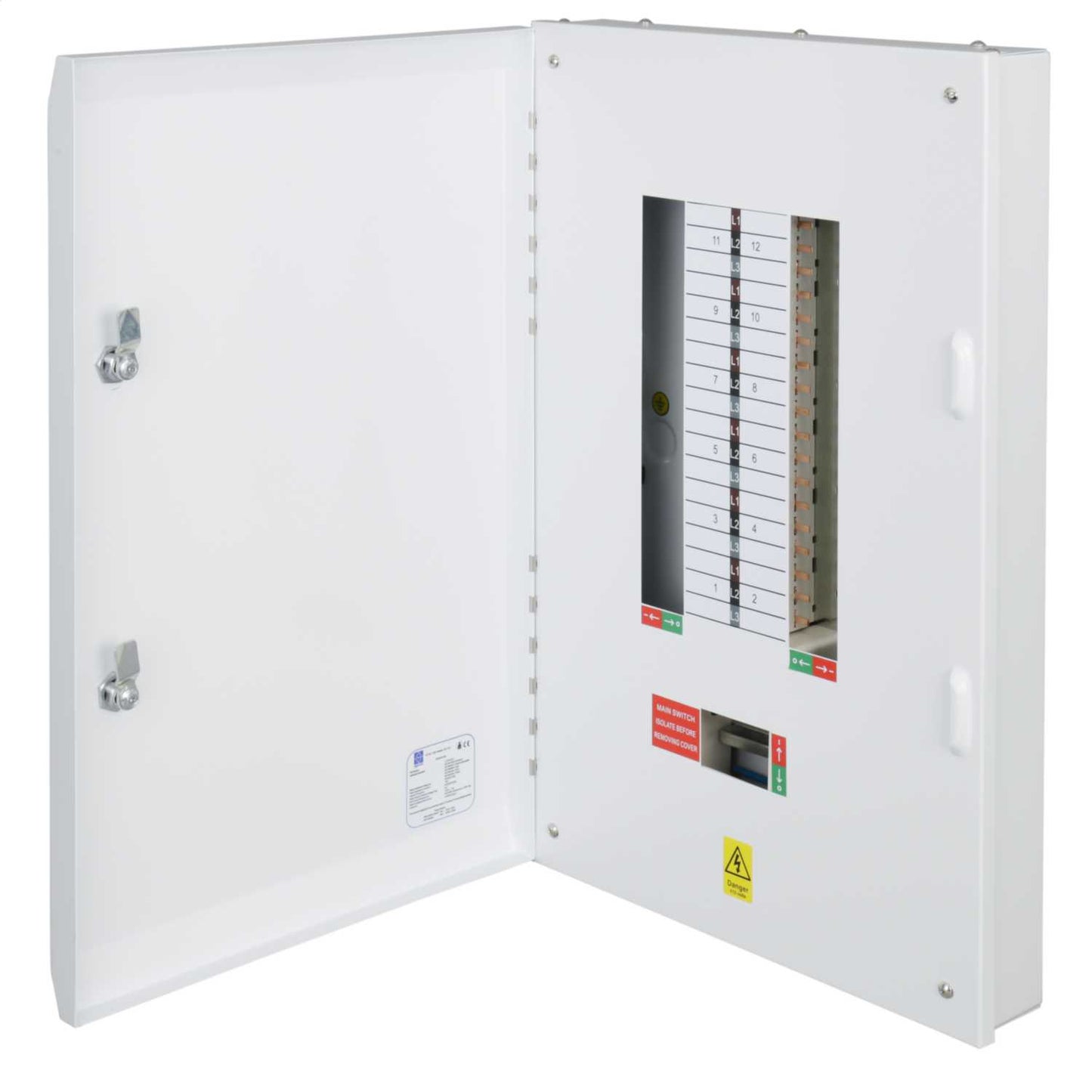 Lewden 12 Way 125A TP+N Type B Distribution Board without Incomer