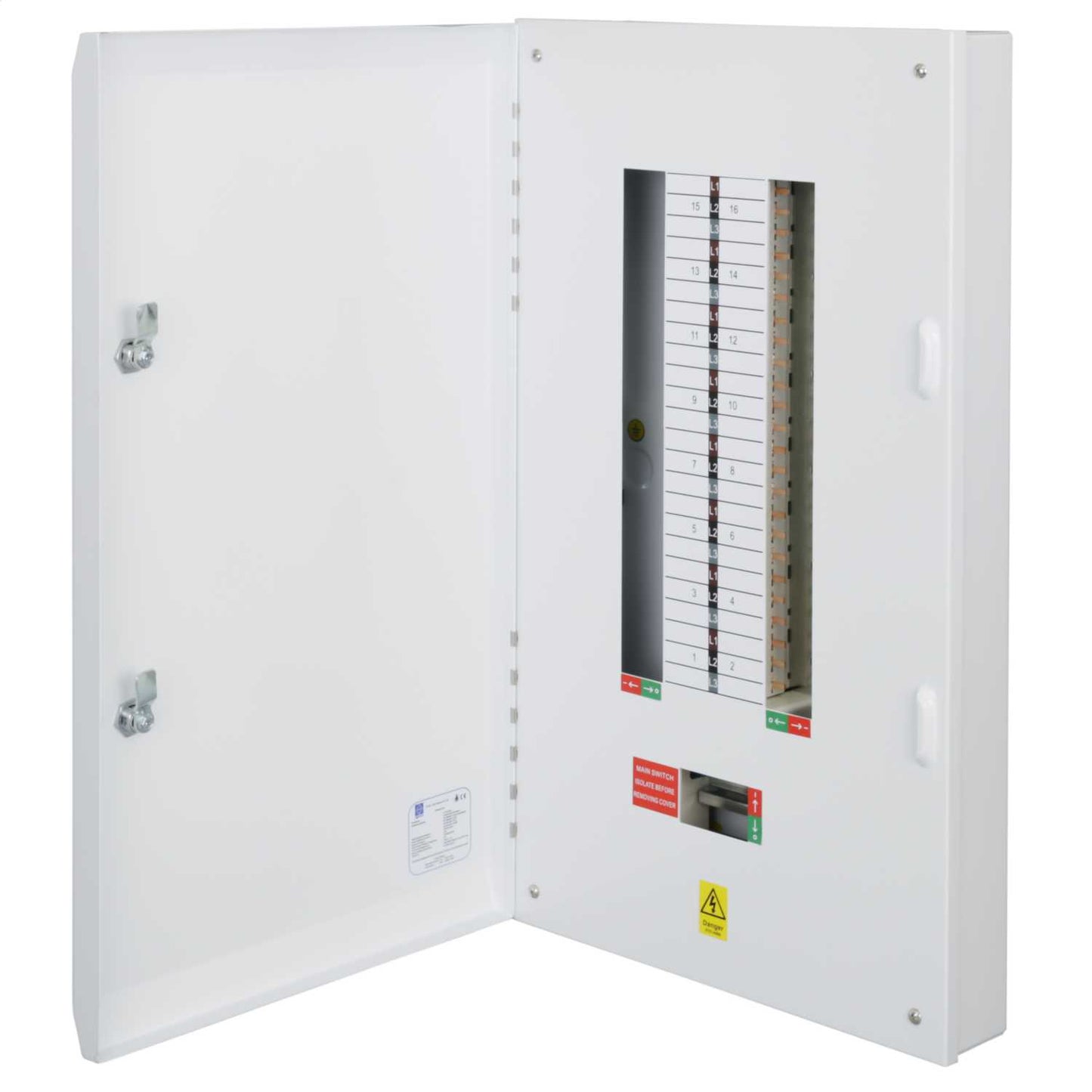 Lewden 16 Way 125A TP+N Type B Distribution Board without Incomer