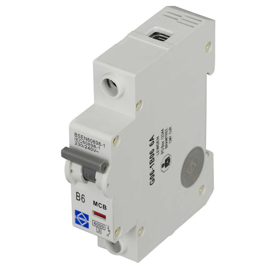 Lewden 6A Single Pole 6kA B Curve MCB