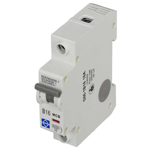 Lewden 16A Single Pole 6kA B Curve MCB