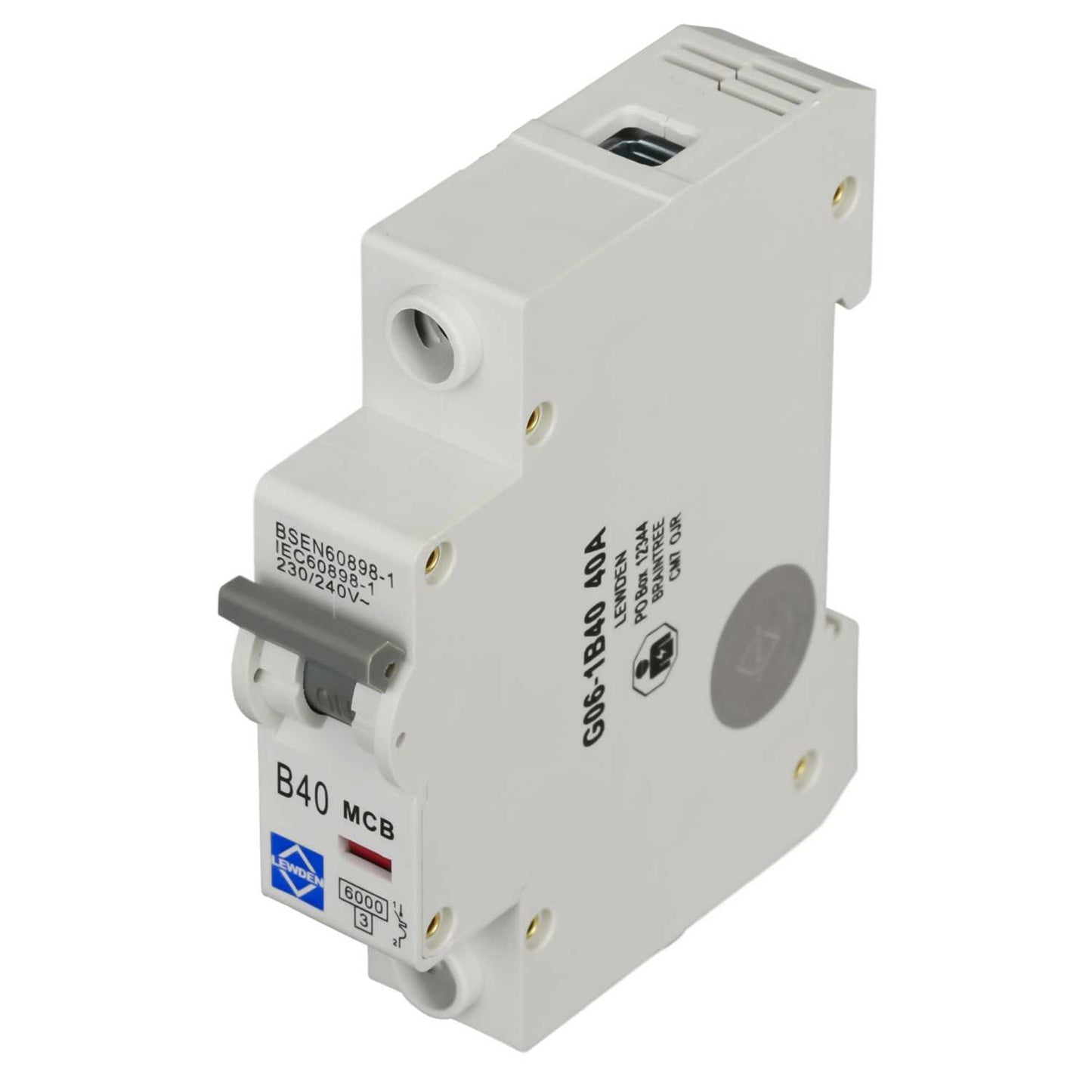 Lewden 40A Single Pole 6kA B Curve MCB
