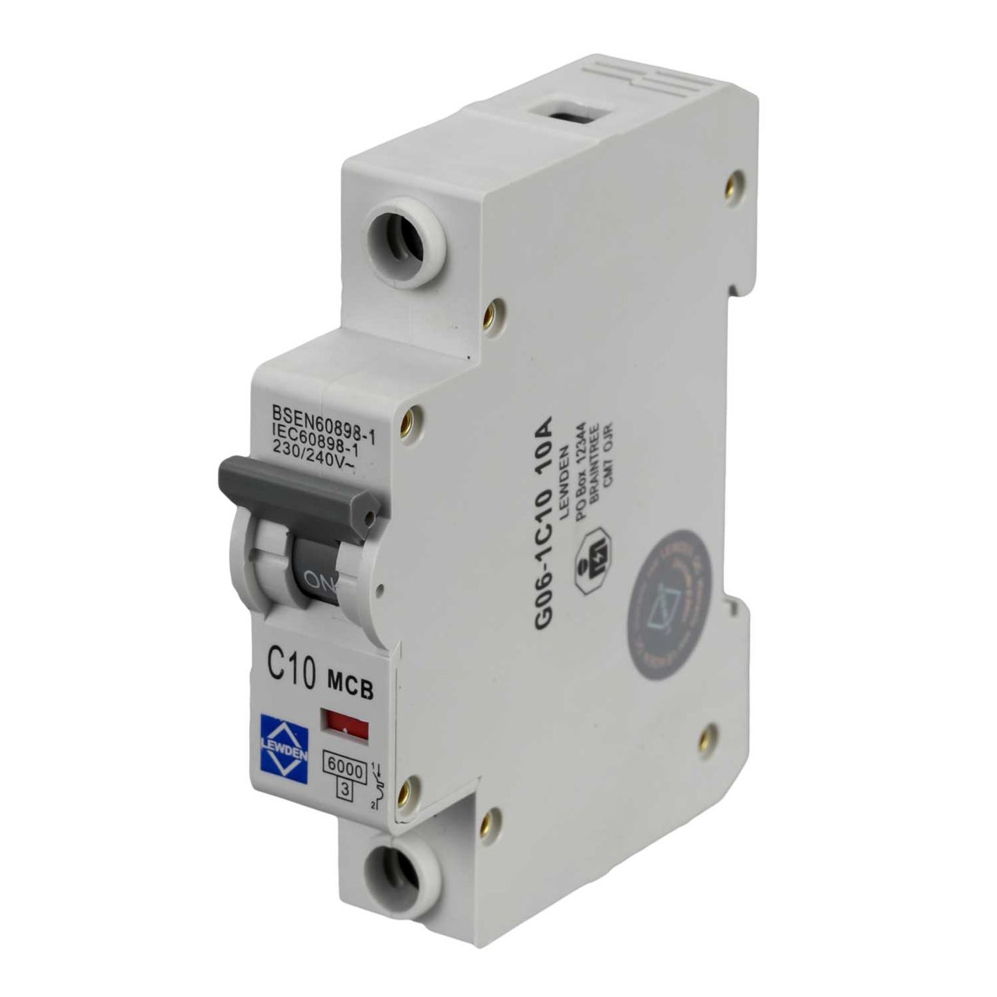 Lewden 10A Single Pole 6kA C Curve MCB