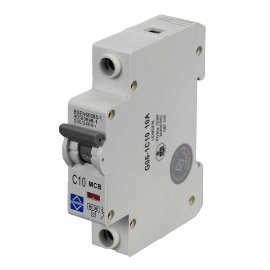 Lewden 10A Single Pole 6kA C Curve MCB