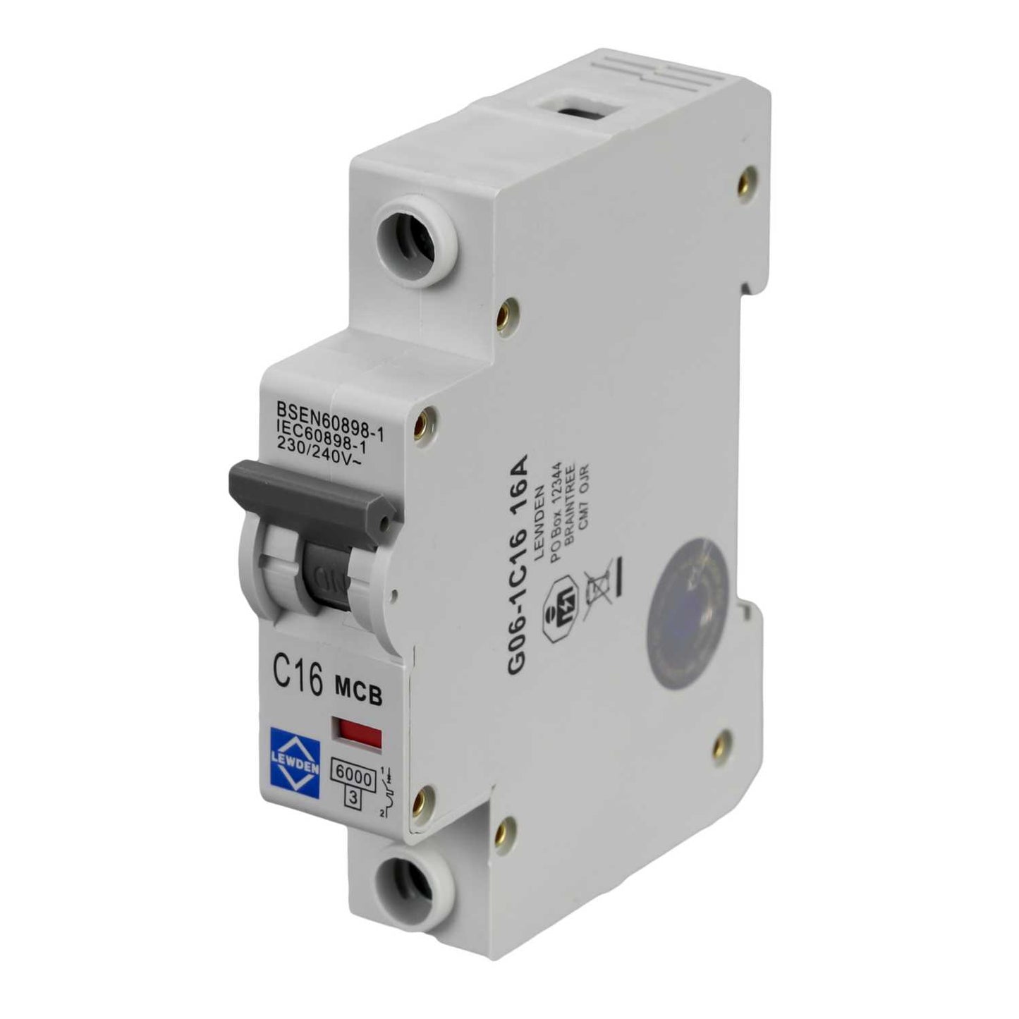 Lewden 16A Single Pole 6kA C Curve MCB