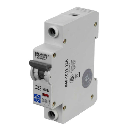 Lewden 32A Single Pole 6kA C Curve MCB