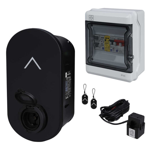 Lewden Sienna 7.4kW EV Smart Charger 32A Type 2 Socket and IP65 RCCB/SPD Unit